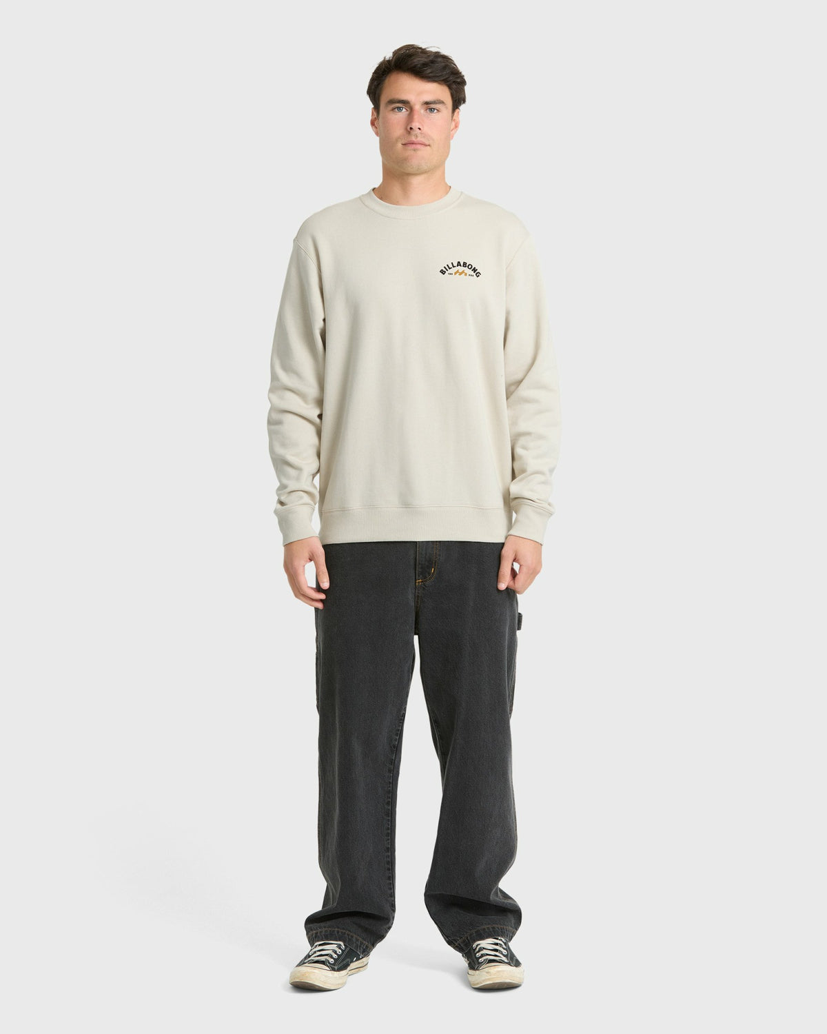 Billabong Men's The Goods Crewneck Sweatshirt - Oatmeal