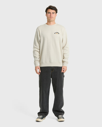 Billabong Men's The Goods Crewneck Sweatshirt - Oatmeal