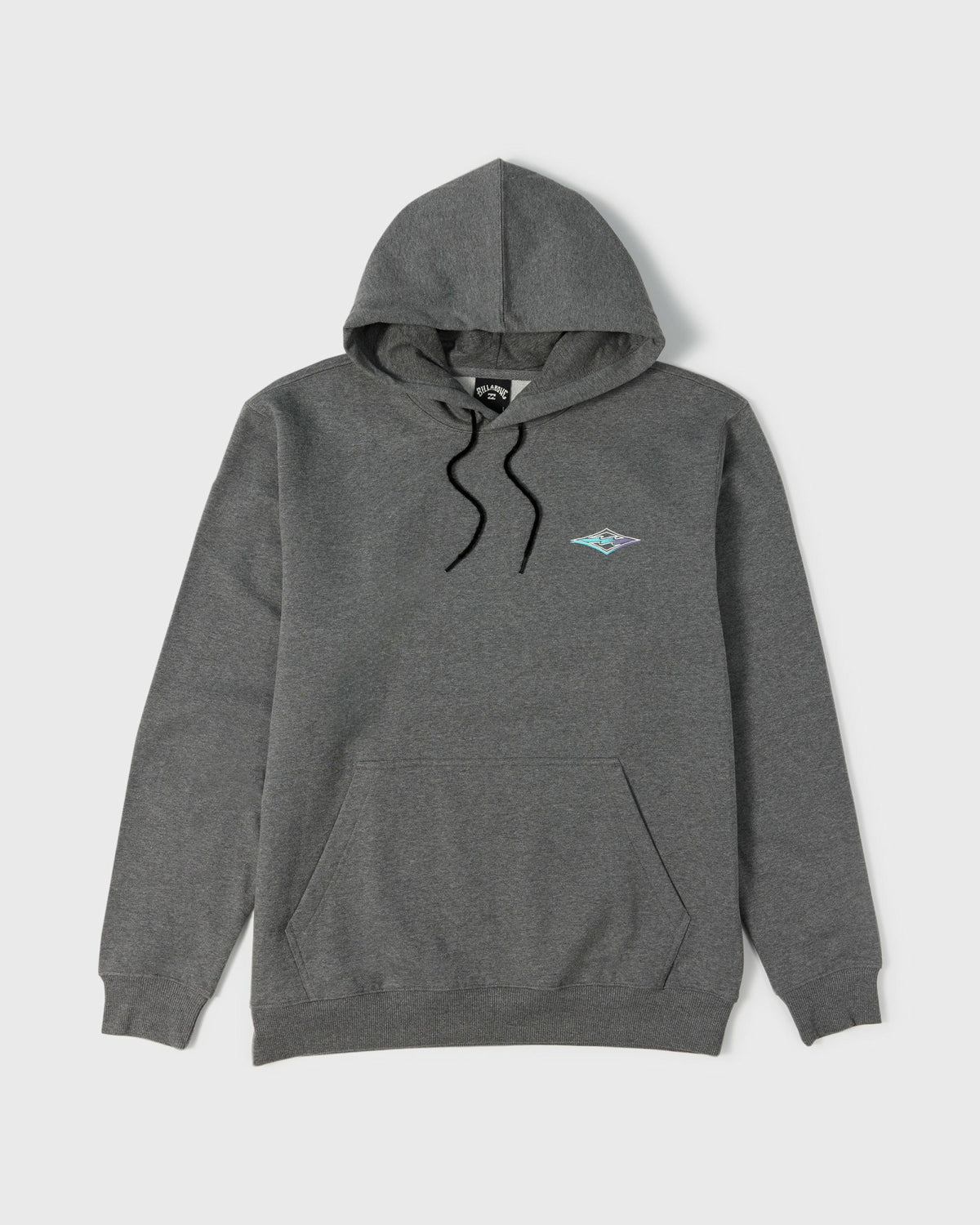 Billabong Men's Crayon Wave Pullover Hoodie - Dark Gray Heather