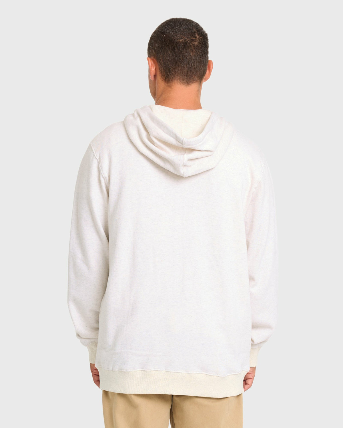 Billabong Men's All Day Zip-Up Hoodie - Light Gray Heather