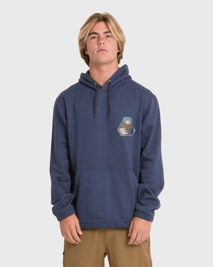 Billabong Men's A\/Div Compass Pullover Hoodie - Blue Graphite