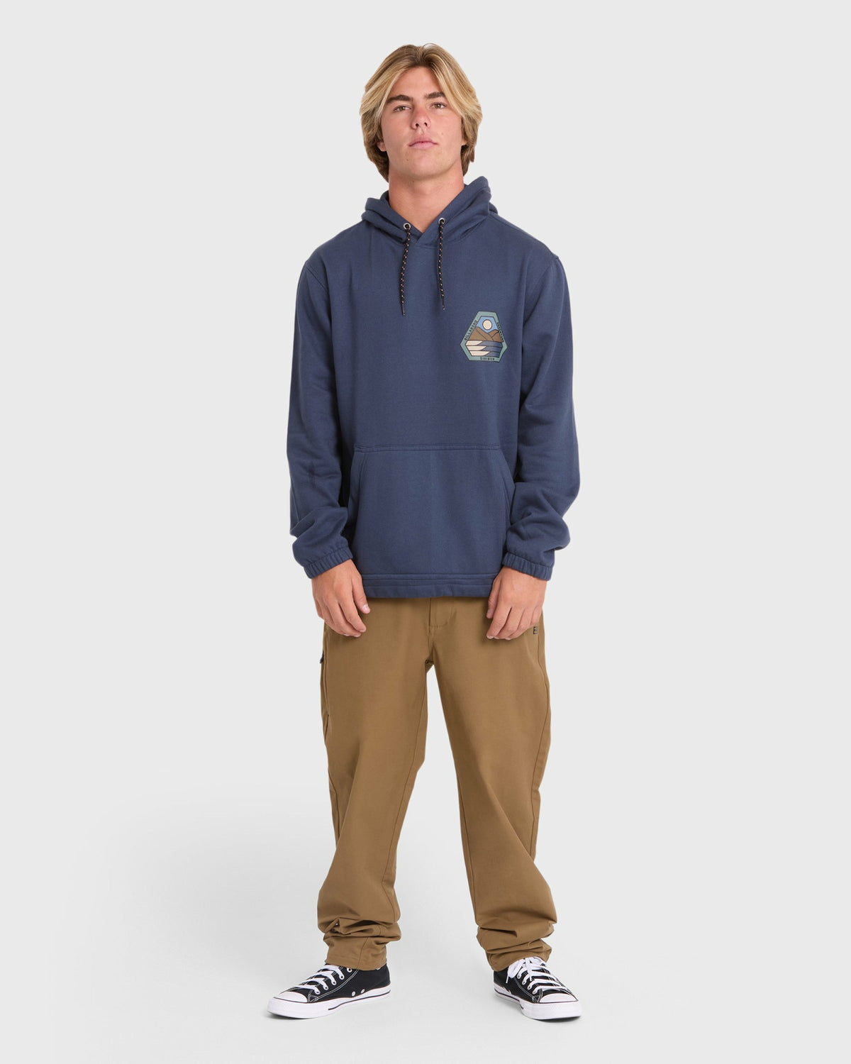 Billabong Men's A\/Div Compass Pullover Hoodie - Blue Graphite