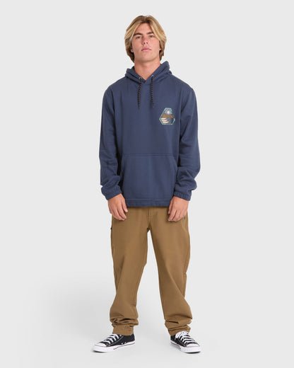Billabong Men's A\/Div Compass Pullover Hoodie - Blue Graphite