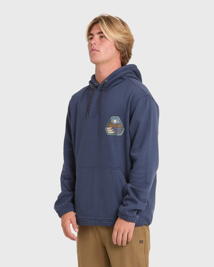 Billabong Men's A\/Div Compass Pullover Hoodie - Blue Graphite