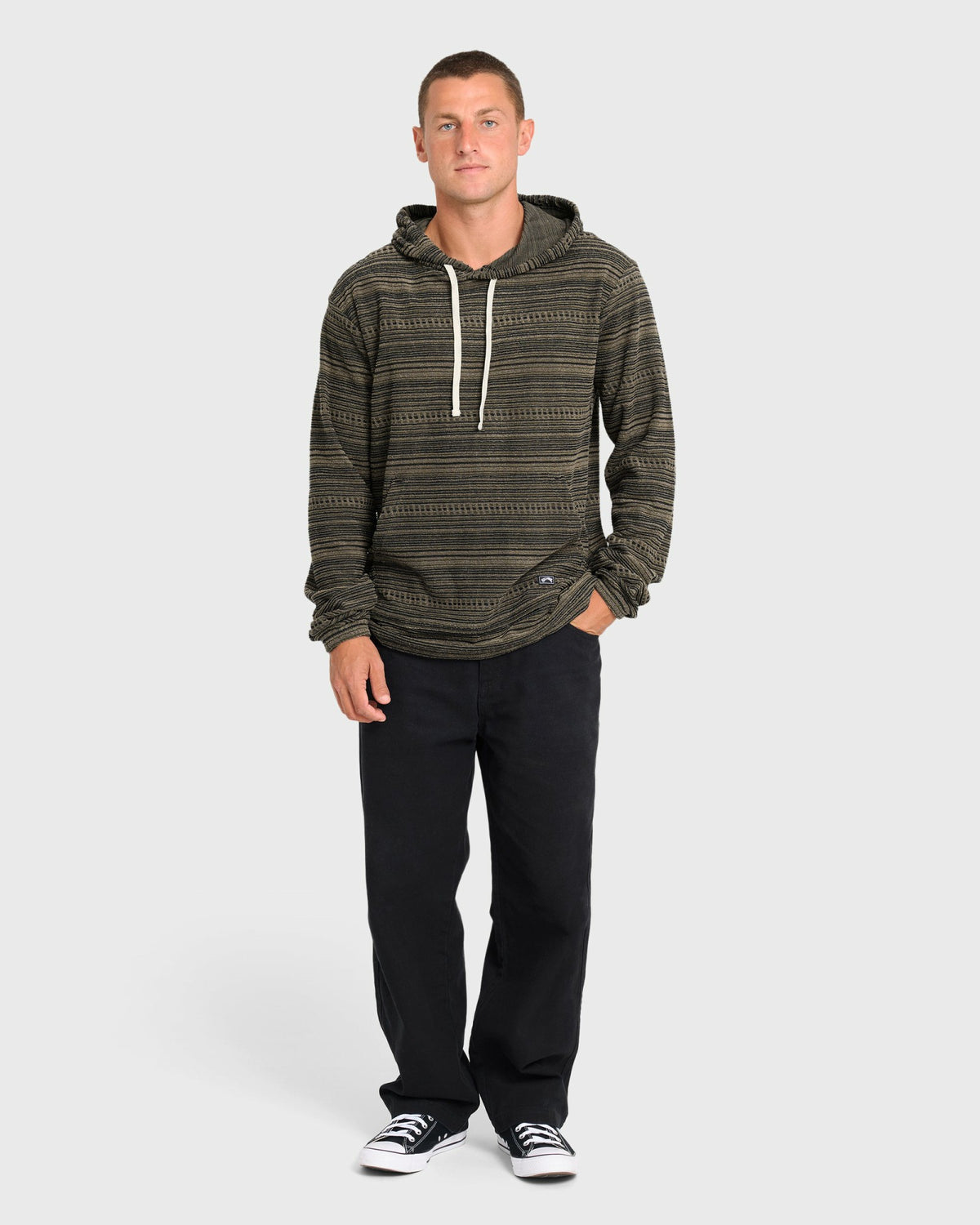 Billabong Men's Flecker Diego YD Pullover Hoodie - Oatmeal
