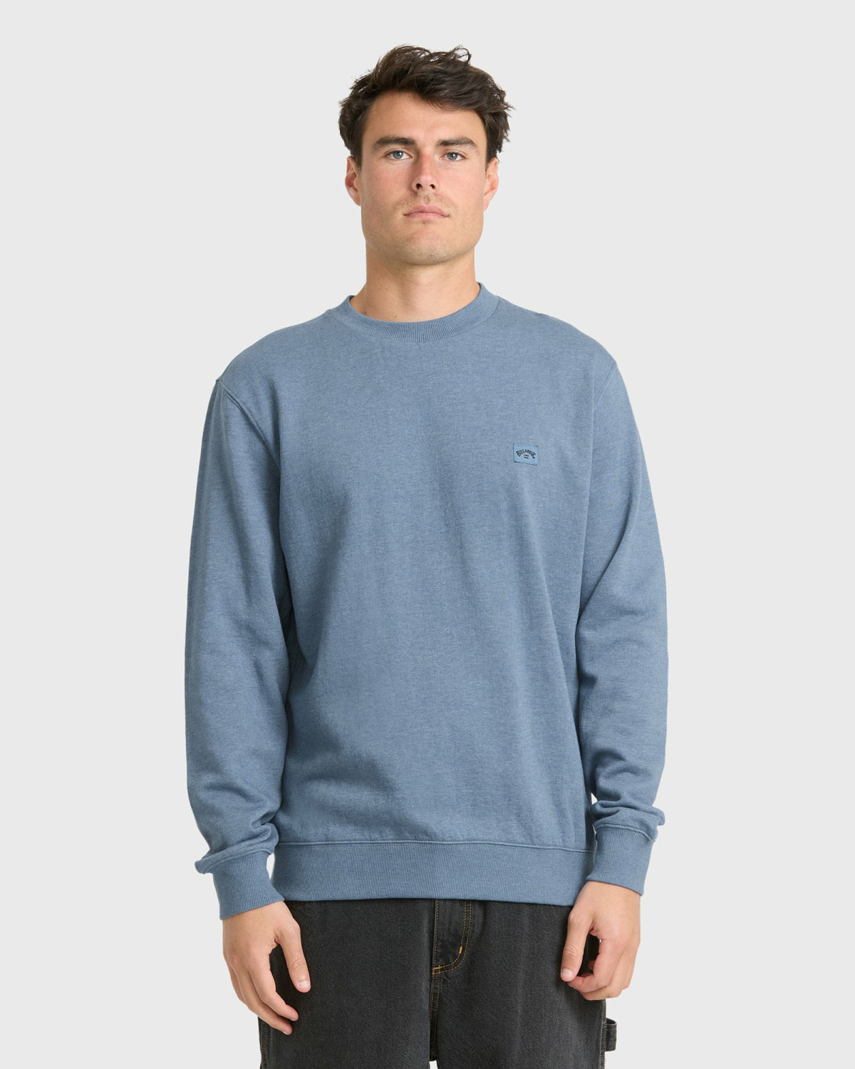Billabong Men's All Day Crewneck Sweatshirt - China Blue