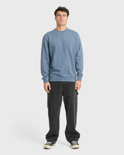 Billabong Men's All Day Crewneck Sweatshirt - China Blue