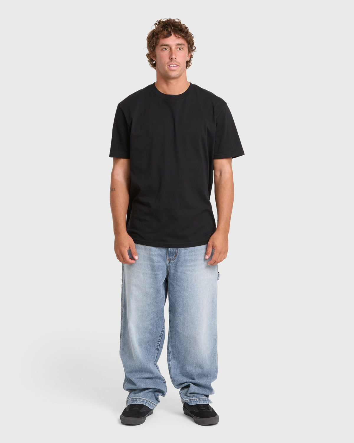 Billabong Men's Bad Dog Carpenter Pants - Bleached Blue Wash