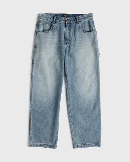 Billabong Men's Bad Dog Carpenter Pants - Bleached Blue Wash