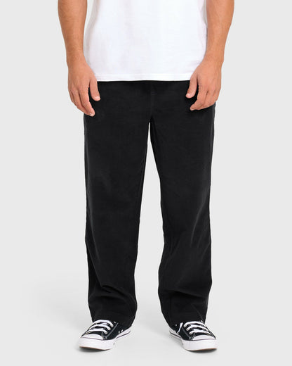 Billabong Men's Larry Layback Cord Pants - Black