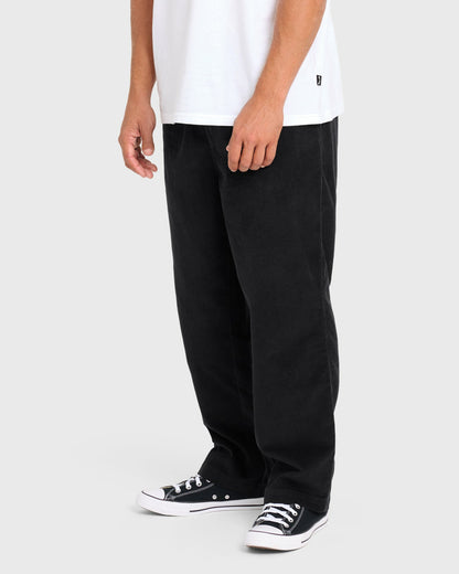 Billabong Men's Larry Layback Cord Pants - Black