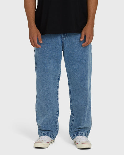 Billabong Men's Bad Dog Carpenter Pants - Faded Denim