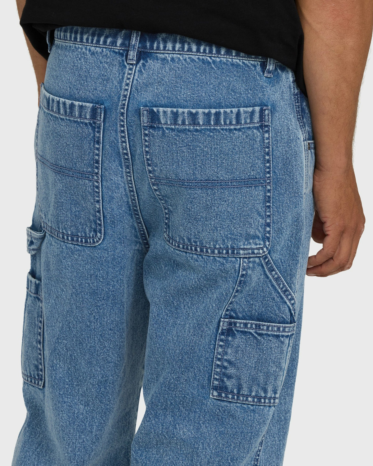 Billabong Men's Bad Dog Carpenter Pants - Faded Denim