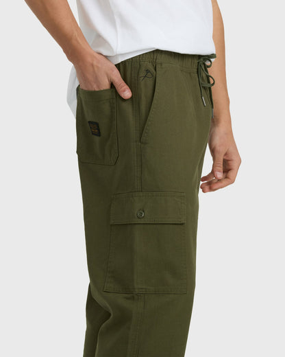 Billabong Men's Mill Spec Garage Cargo Pants - Military