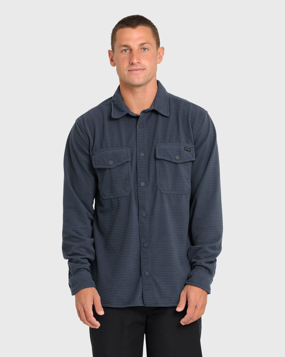 Billabong Men's Adventure Division Ridge Long Sleeve Fleece Overshirt - Blue Graphite