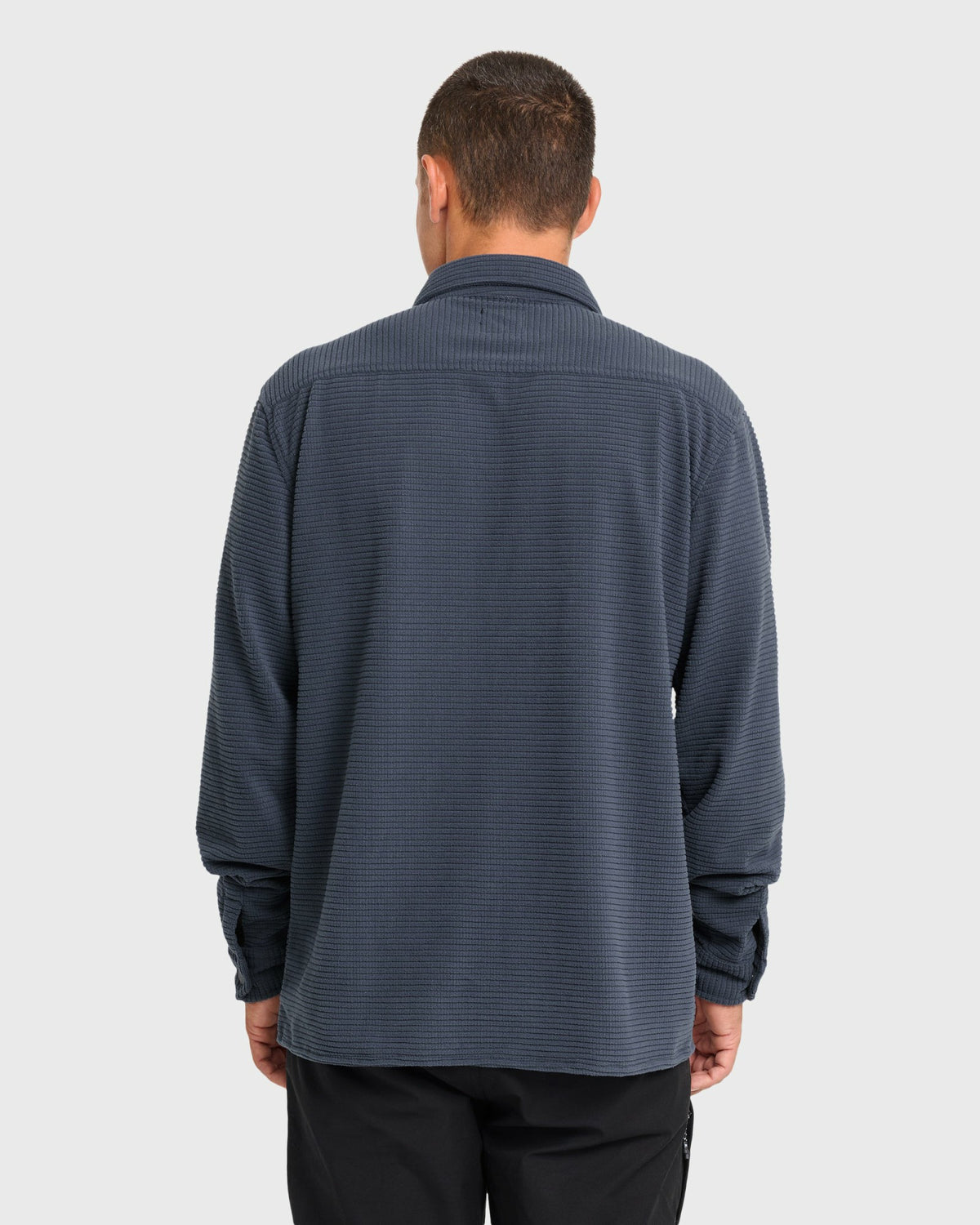 Billabong Men's Adventure Division Ridge Long Sleeve Fleece Overshirt - Blue Graphite