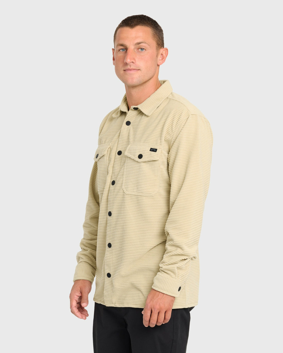 Billabong Men's Adventure Division Ridge Long Sleeve Fleece Overshirt - Sand Khaki