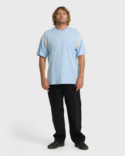 Billabong Men's Highway Garage Short Sleeve Knit T-Shirt - Blue Smoke
