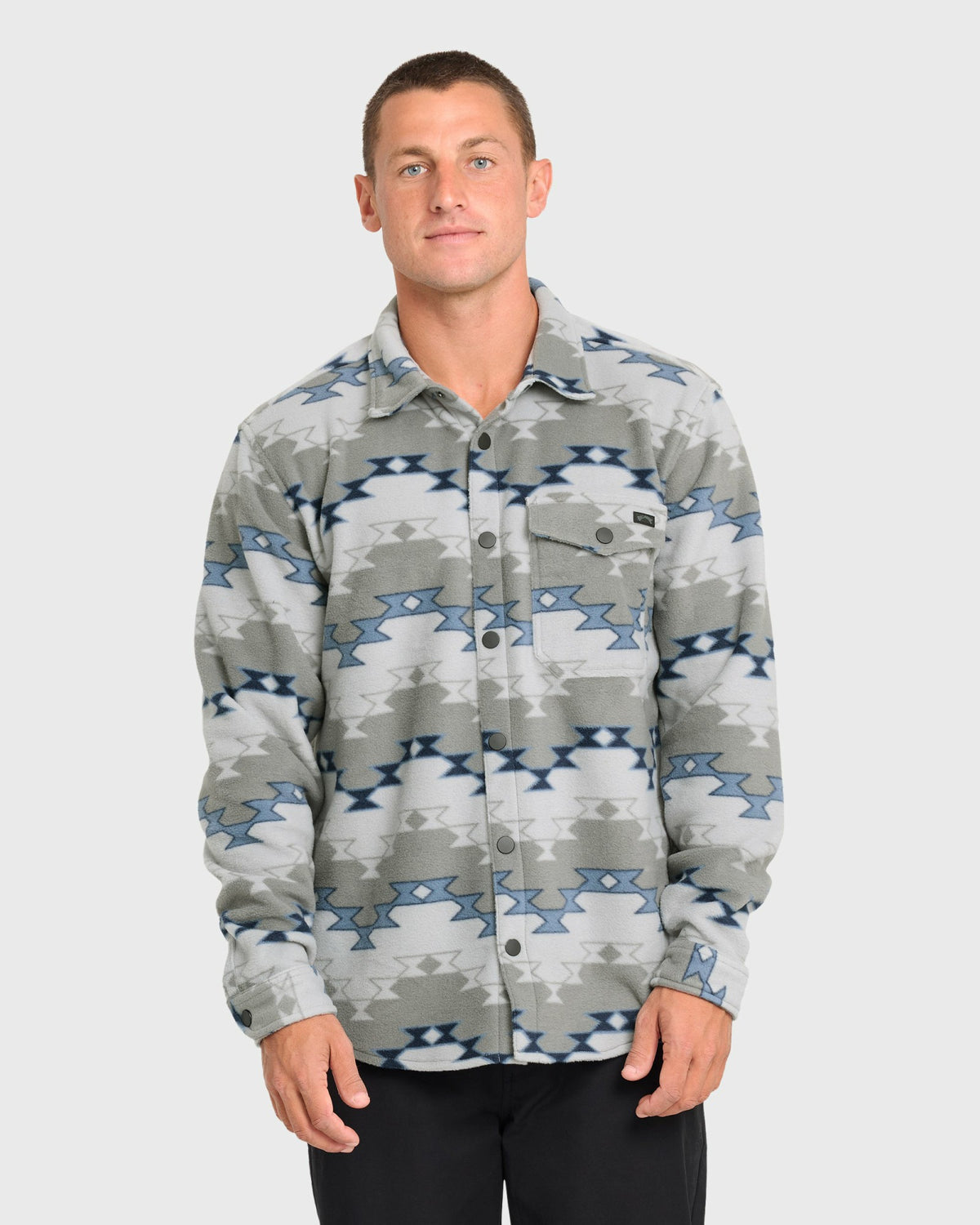 Billabong Men's Furnace Long Sleeve Flannel Shirt - Alloy