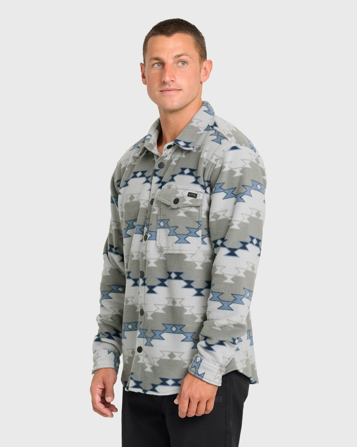 Billabong Men's Furnace Long Sleeve Flannel Shirt - Alloy