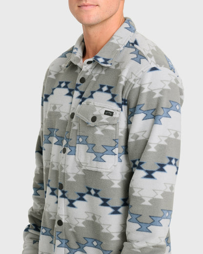 Billabong Men's Furnace Long Sleeve Flannel Shirt - Alloy