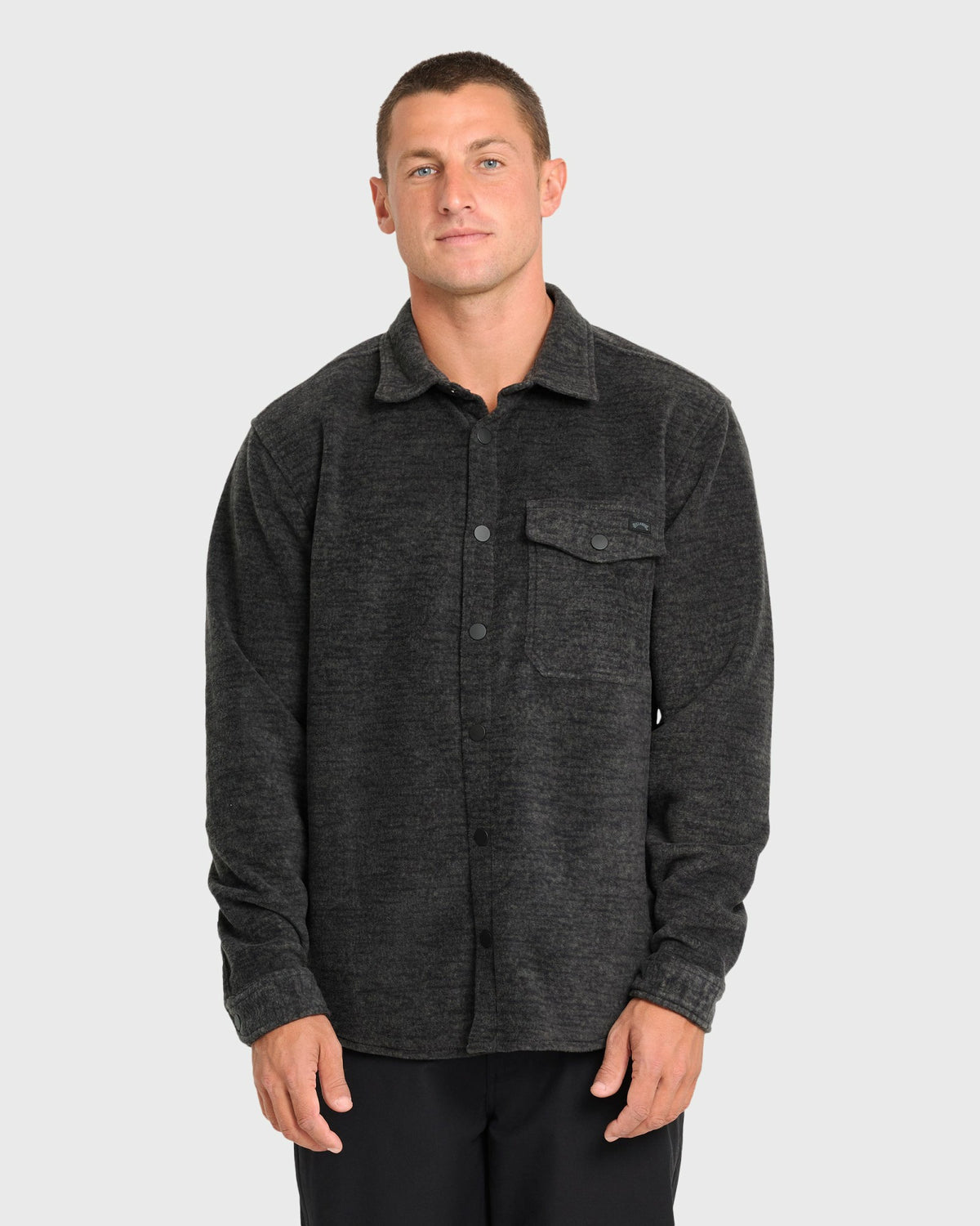Billabong Men's Furnace Long Sleeve Flannel Shirt - Black