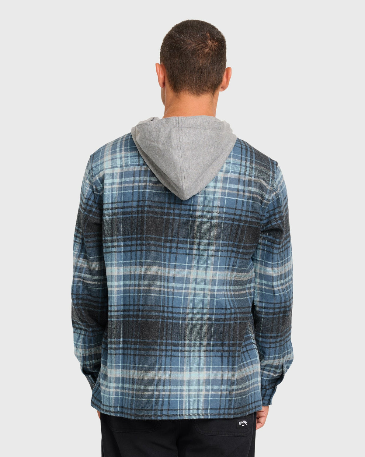 Billabong Men's Baja Long Sleeve Flannel Shirt - Dark Denim
