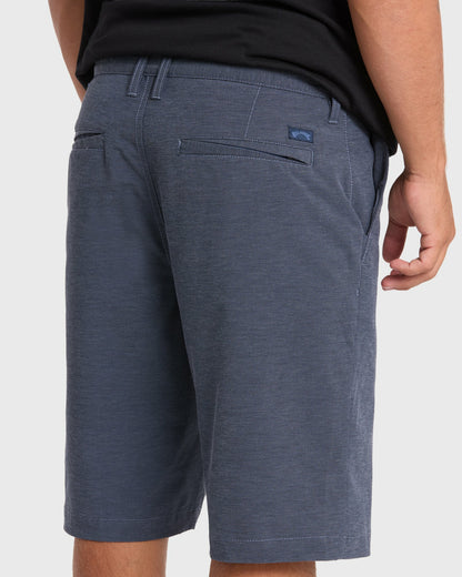 Billabong Men's Crossfire Submersible 21\" Amphibian Hybrid Shorts - True Navy