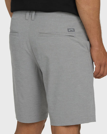 Billabong Men's Crossfire Submersible 19\" Hybrid Shorts - Gray