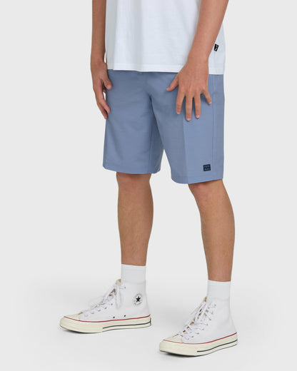 Billabong Men's Crossfire Submersible 21\" Hybrid Shorts - Blue Horizon