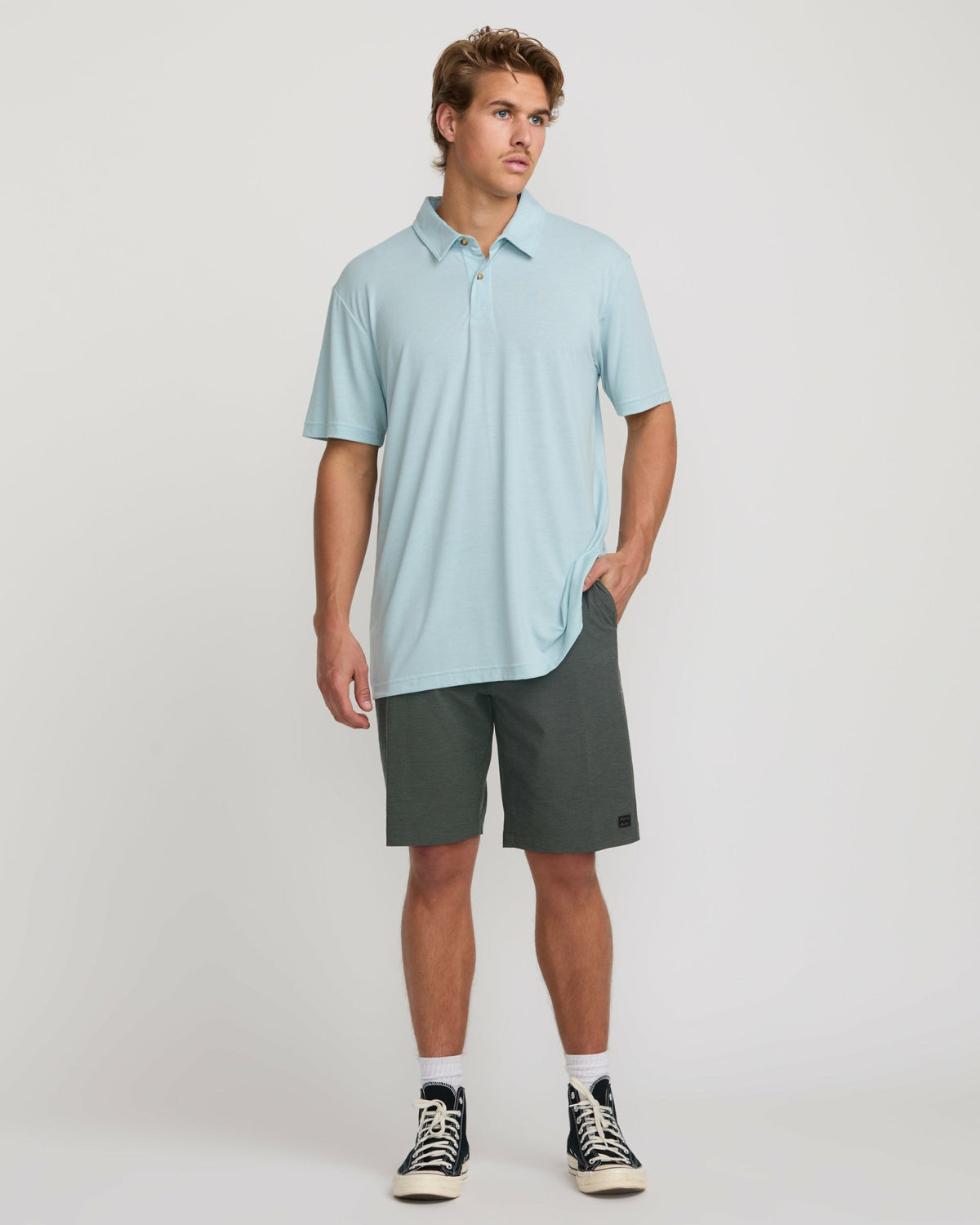 Billabong Men's Crossfire Submersible 21\" Hybrid Shorts - Asphalt