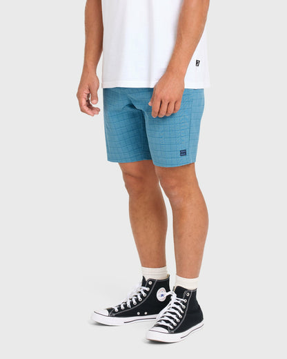 Billabong Men's Crossfire Submersible 19\" Hybrid Shorts - Blue Horizon