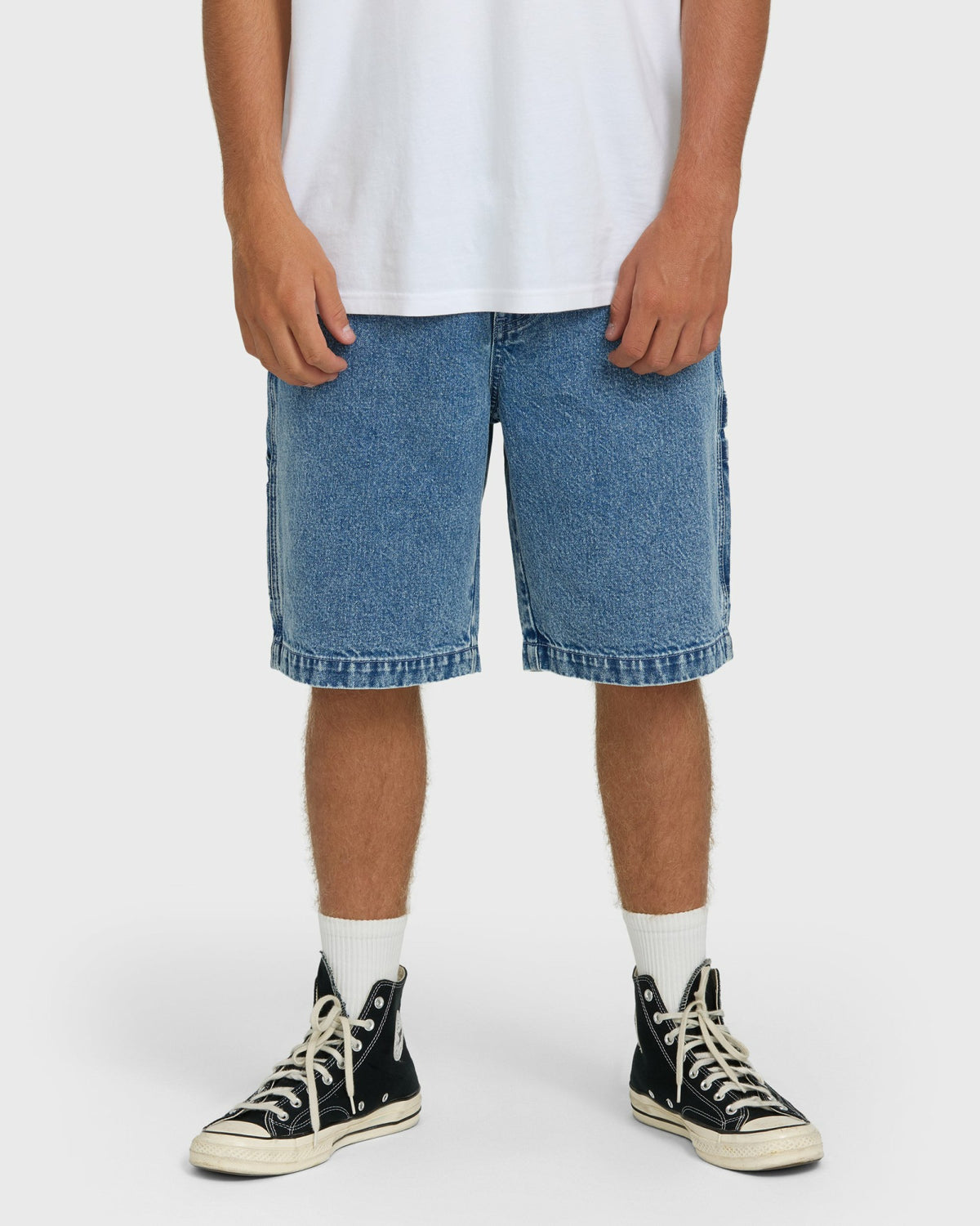 Billabong Men's Bad Dog 22\" Denim Shorts - Faded Denim