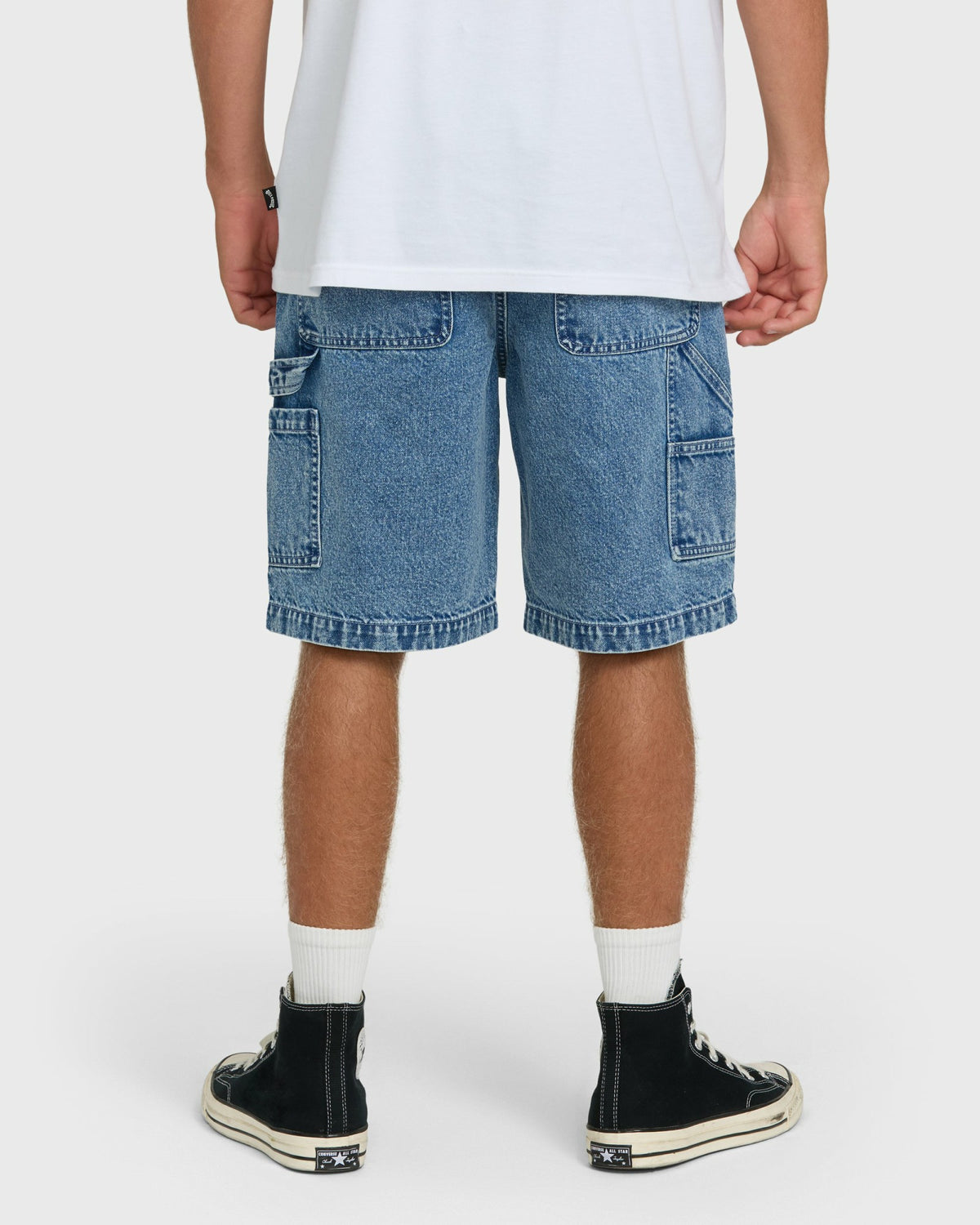 Billabong Men's Bad Dog 22\" Denim Shorts - Faded Denim