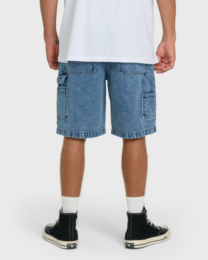 Billabong Men's Bad Dog 22\" Denim Shorts - Faded Denim