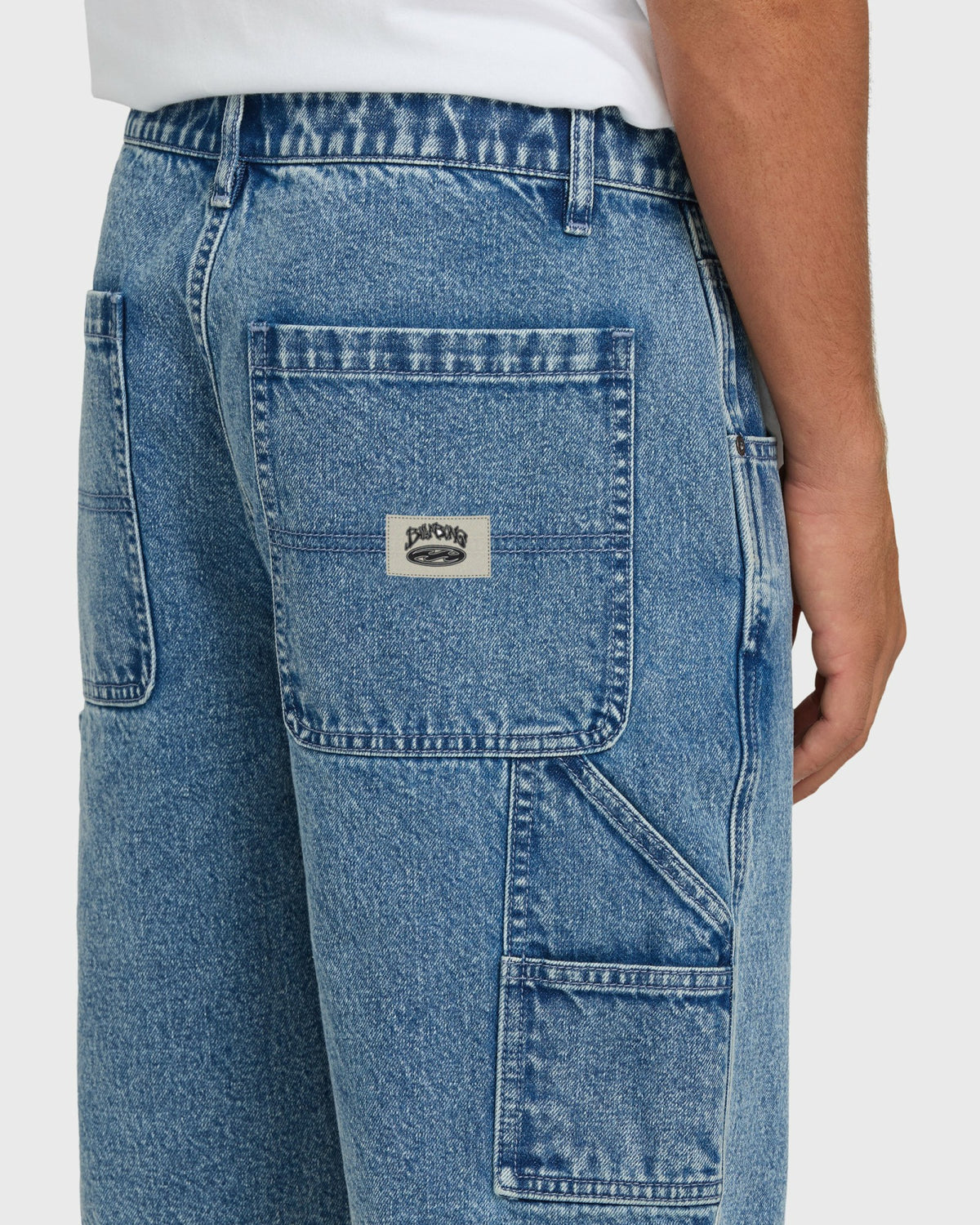 Billabong Men's Bad Dog 22\" Denim Shorts - Faded Denim