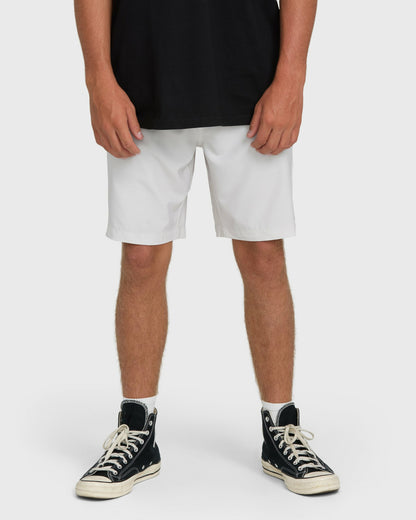 Billabong Men's Crossfire Submersible 19\" Hybrid Shorts - Fog Gray