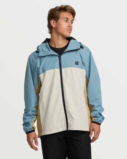 Billabong Men's A\/Div Transport Windbreaker Jacket - Glacier Blue