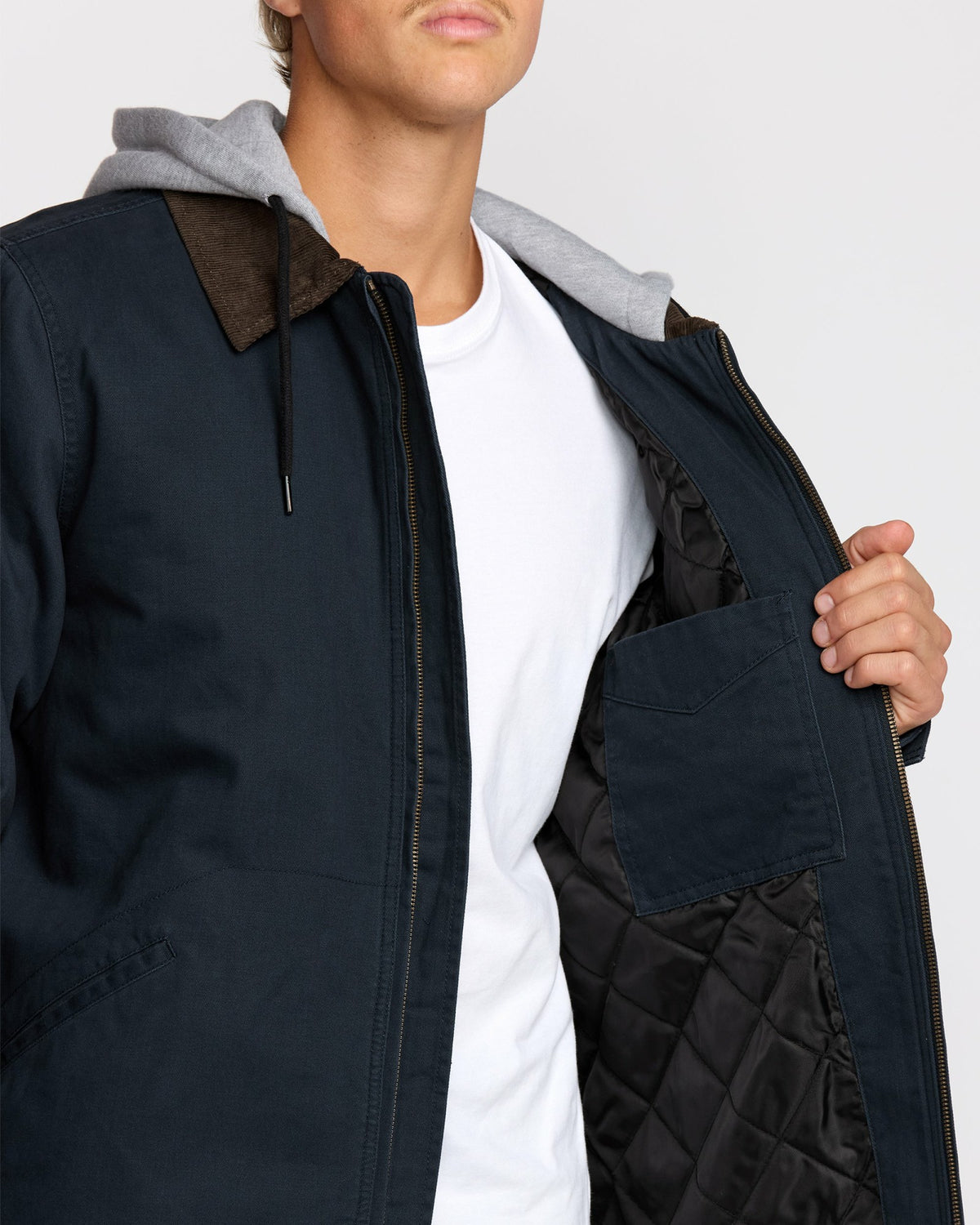 Billabong Men's A\/Div Barlow Hooded Jacket - Navy