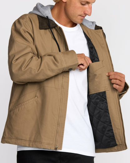 Billabong Men's A\/Div Barlow Hooded Jacket - Clay