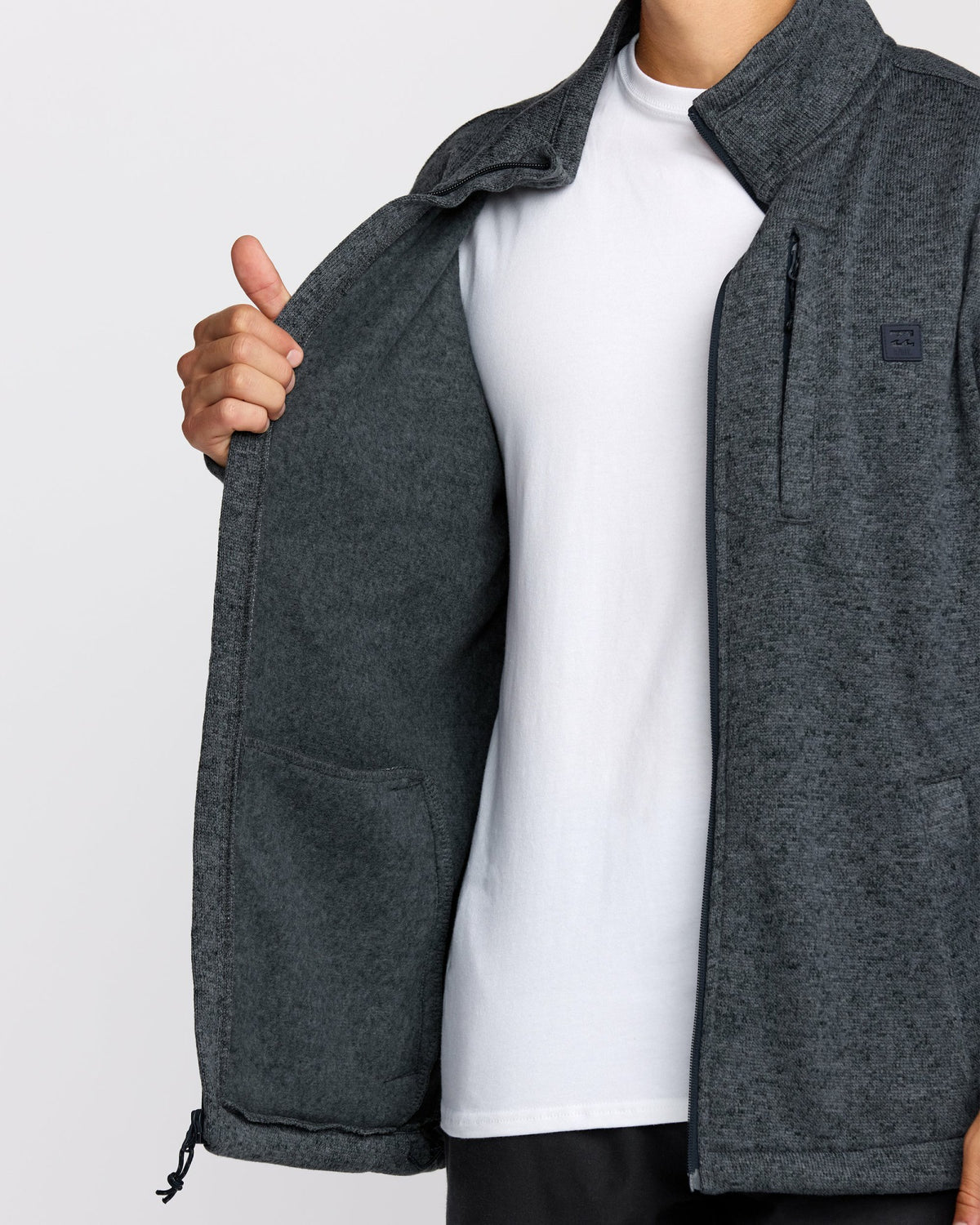 Billabong Men's Boundary Mock Neck Zip Sweatshirt - Navy