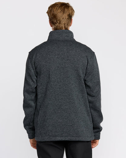 Billabong Men's Boundary Mock Neck Zip Sweatshirt - Navy