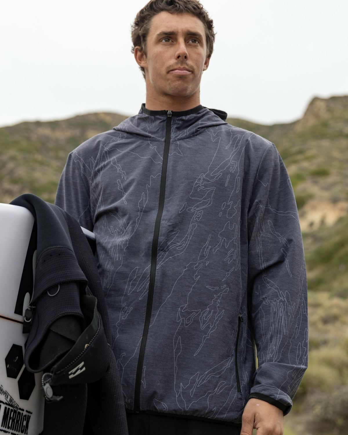 Billabong Men's Transit Stretch Shell Jacket - Black Camo