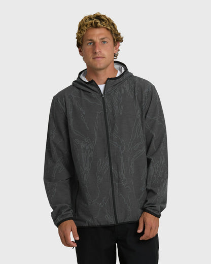 Billabong Men's Transit Stretch Shell Jacket - Black Camo