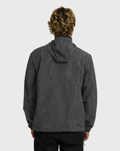 Billabong Men's Transit Stretch Shell Jacket - Black Camo