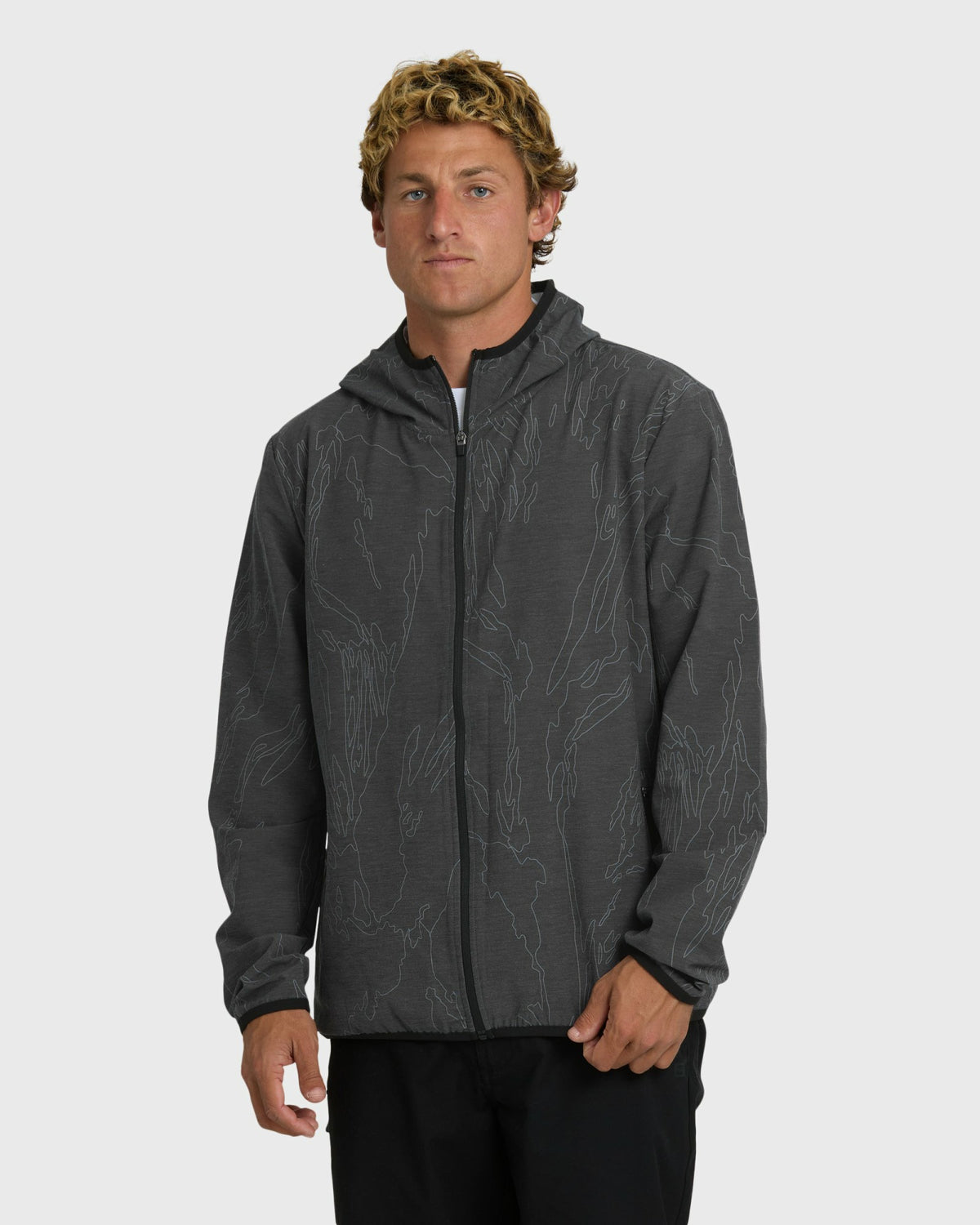 Billabong Men's Transit Stretch Shell Jacket - Black Camo