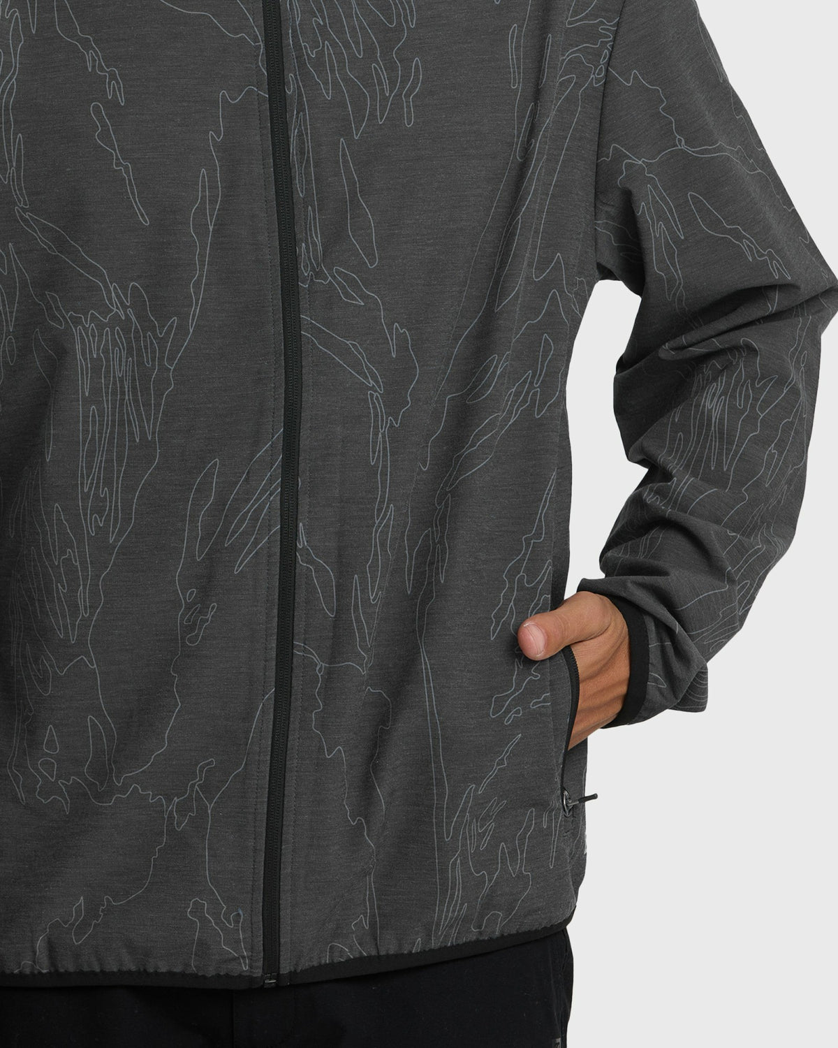 Billabong Men's Transit Stretch Shell Jacket - Black Camo