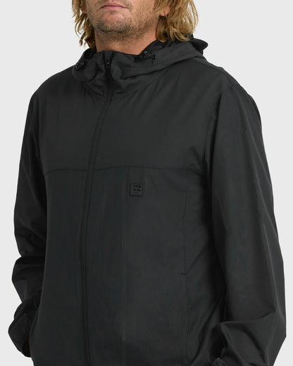 Billabong Men's Timberwood Windbreaker Jacket - Black