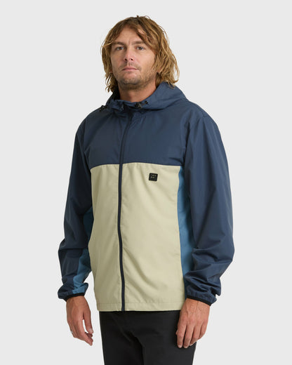 Billabong Men's Timberwood Windbreaker Jacket - Blue Graphite