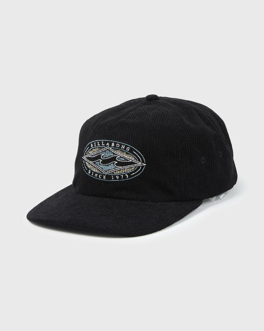 Billabong Men's Heritage 5-Panel Strapback Hat - Black